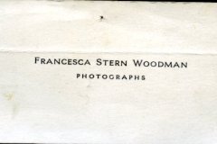 Francesca Stern Woodman: biglietto da visita, 1977-1978