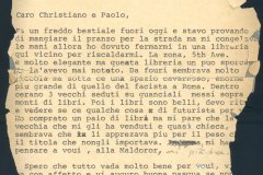 Francesca Woodman: Letter to Giuseppe Casetti and Paolo Missigoi, 3 March 1980