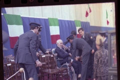 A18 6187 Roma 24 maggio 1978 Vigna di Valle Celebrazione del cinquantenario dei voli polari del dirigibile "Italia" alla presenza del generale Umberto Nobile.