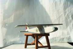 A21 8429 bis Roma marzo 1996 Seguito del modellino biplano quadrimotore di cui alle precedenti fotografie, di uguale destinazione (aliante).