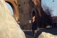 Vittorio Biffani Christo The Wall, wrapped Roman Wall via Veneto & villa Borghese, Rome 26 gennaio 1974-10