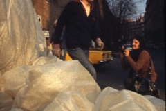 Vittorio Biffani Christo The Wall, wrapped Roman Wall via Veneto & villa Borghese, Rome 26 gennaio 1974-26