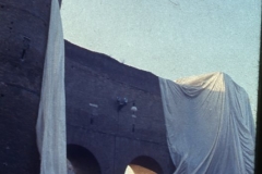 Vittorio Biffani Christo The Wall, wrapped Roman Wall via Veneto & villa Borghese, Rome 26 gennaio 1974-32