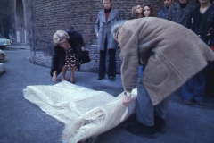 Vittorio Biffani Christo The Wall, wrapped Roman Wall via Veneto & villa Borghese, Rome 26 gennaio 1974-5