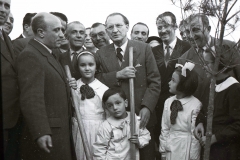 1951 22 novembre Festa degli alberi Amintore Fanfani e Alcide De Gasperi