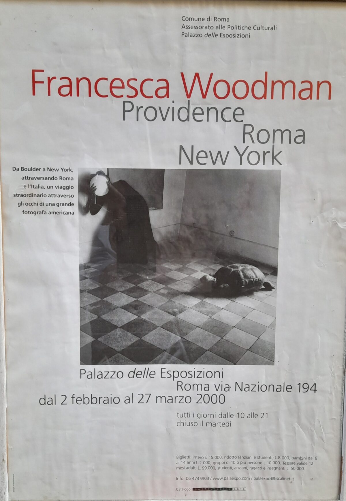 Francesca Woodman Providence Roma New York (manifesto).